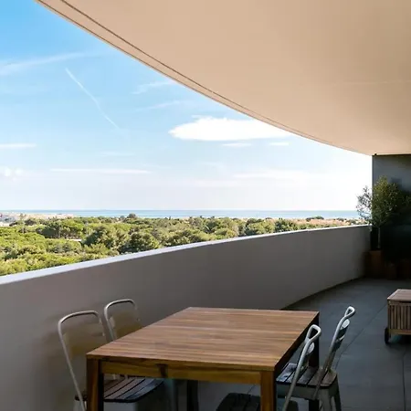 L'horizon T4 Vue Rooftop Balcon Garages Apartamento